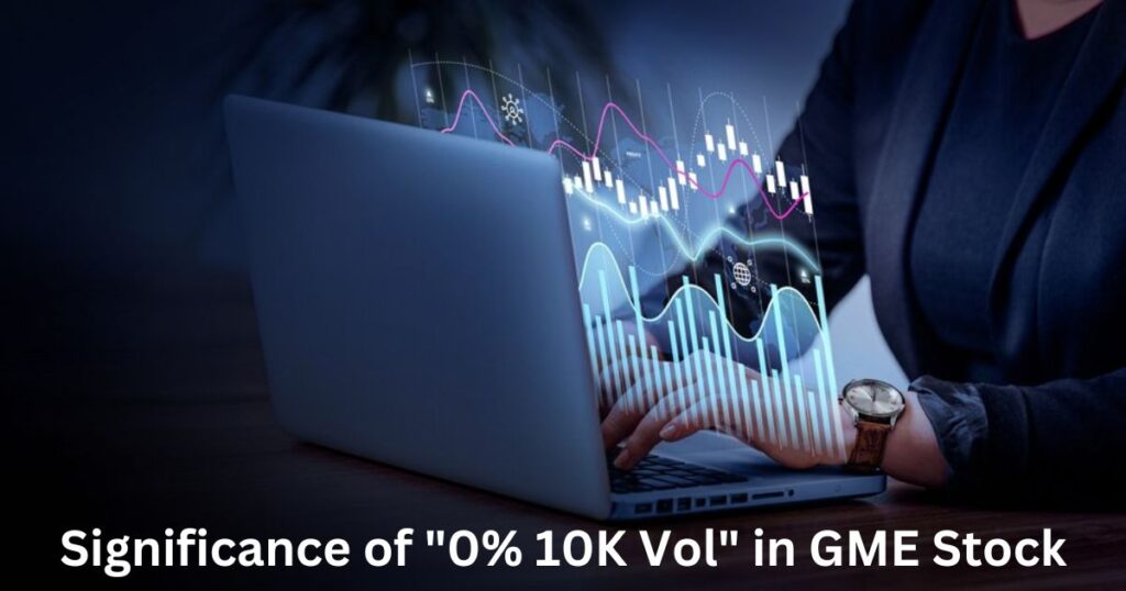 The Significance of "0% 10K Vol" in GME Stock