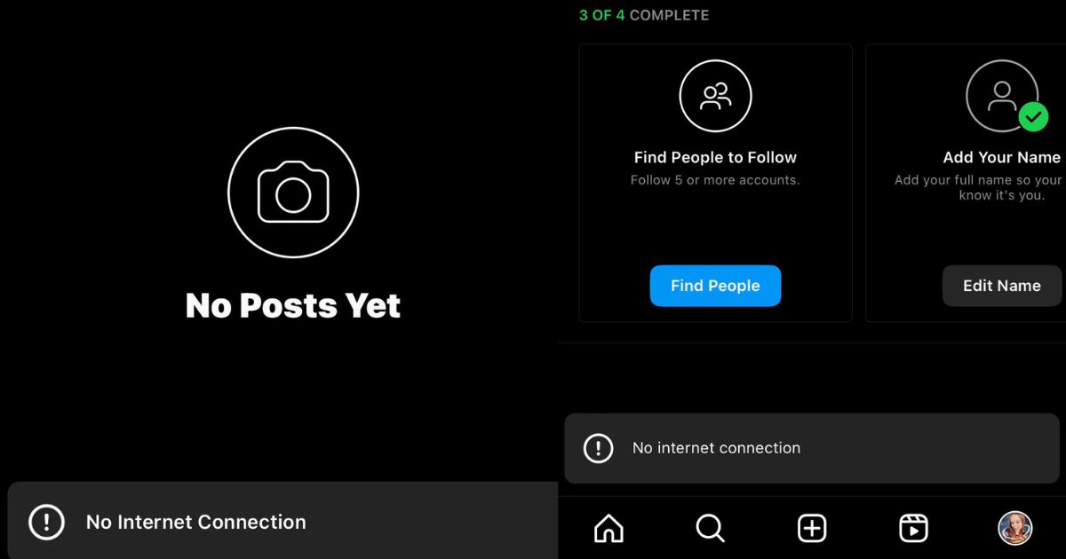 No Internet Connection Instagram Profile