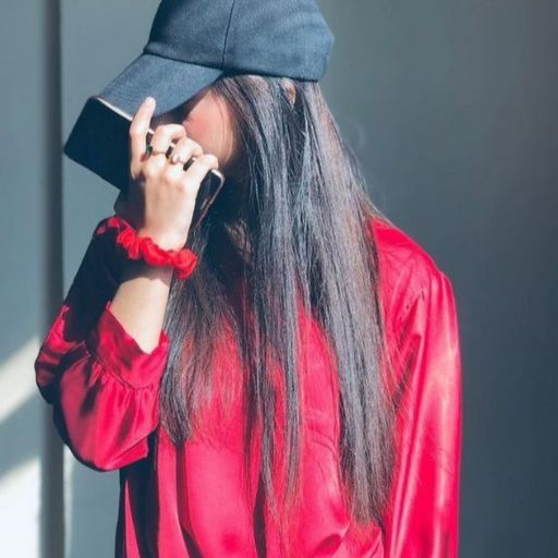 cute-attitude-dp-girl-in-red-dress