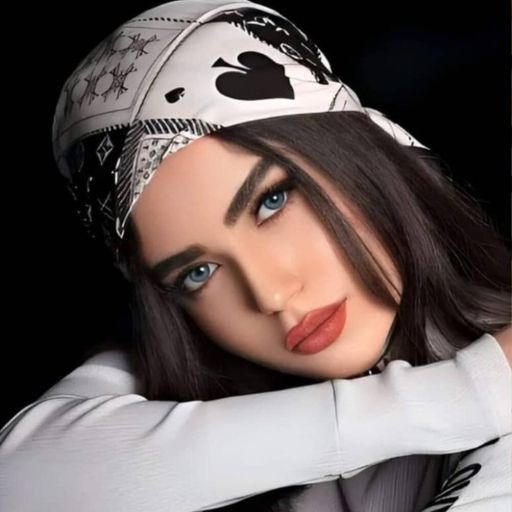 cute-attitude-dp-girl-wear-scarf-blue-eyes