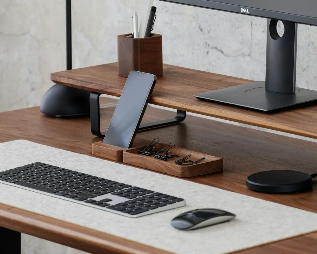 Desk shelf mini – simple elevation, thoughtful structure