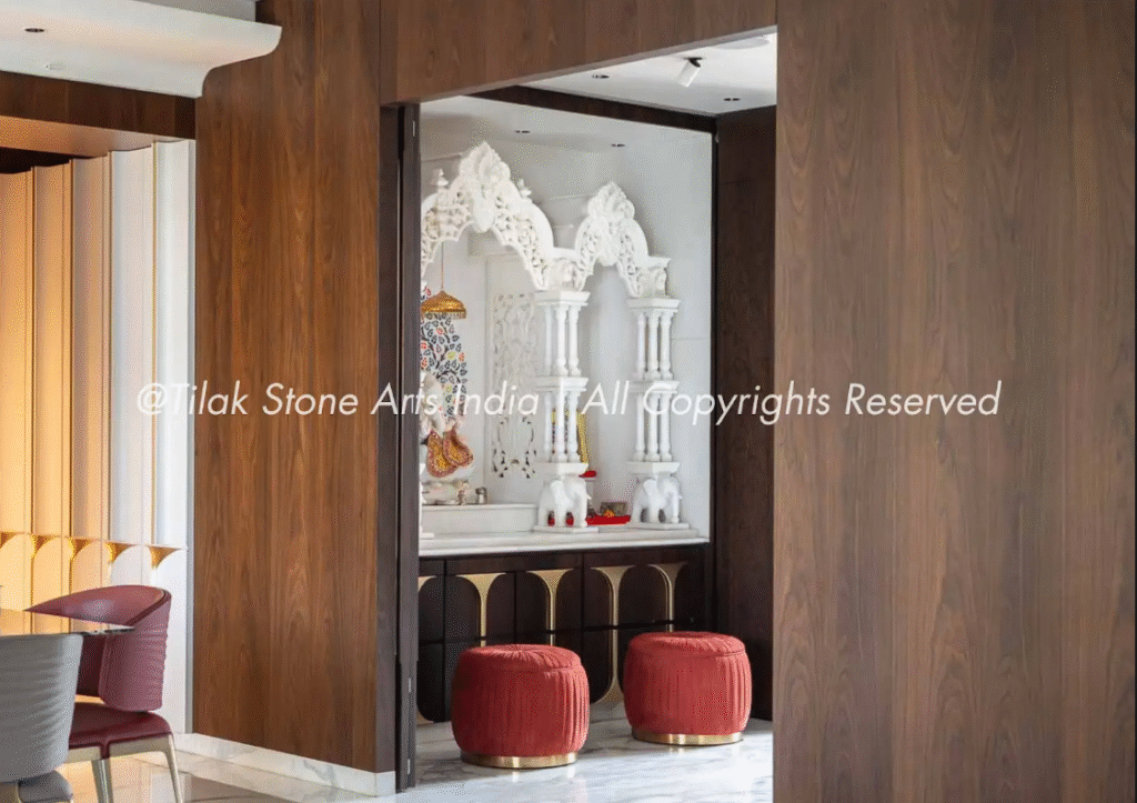 Modern Homes, Eternal Traditions: Integrating a Marble Mandir into Contemporary Interiors