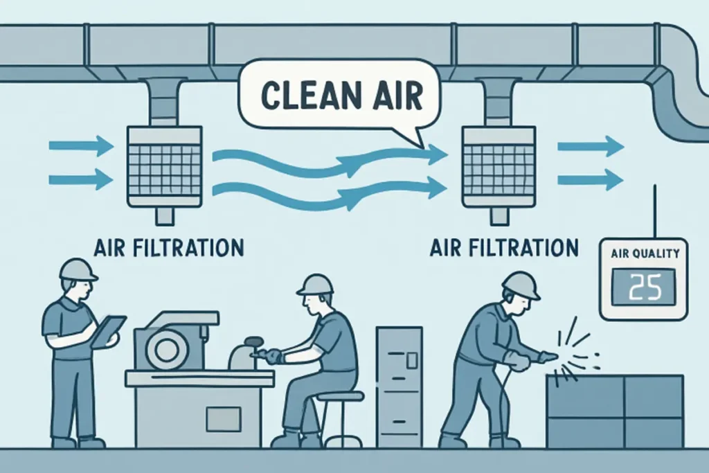 How Clean Air Systems Support Health and Safety in Industrial Workplaces